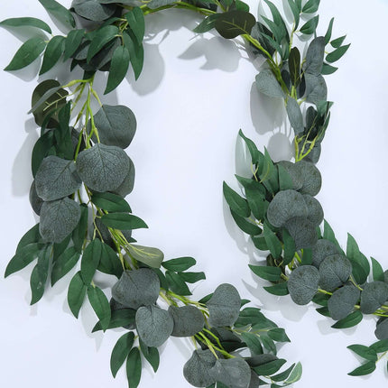 AliKopy 20 LED Eucalyptus Leaf Fairy String Lights - Battery Operated,