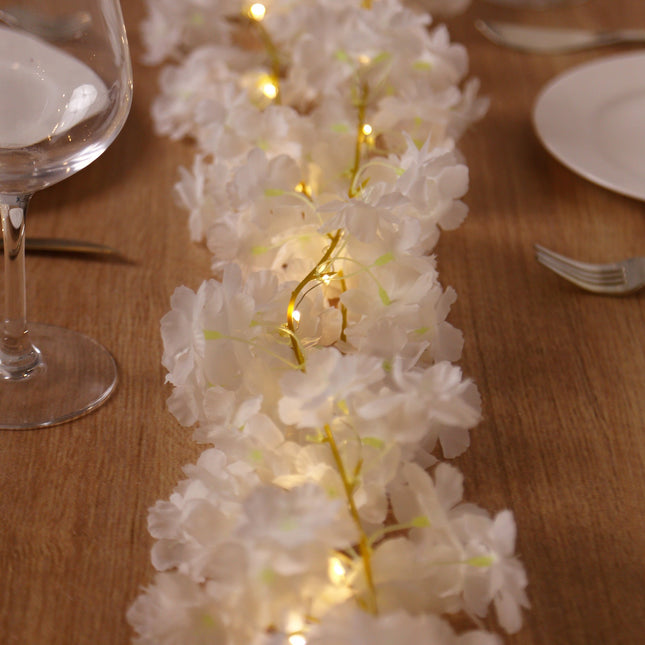 AliKopy 20 LED Cherry Blossom Fairy String Lights - Battery Operated,