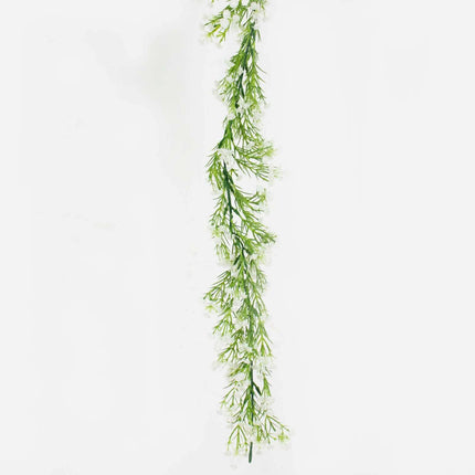 AliKopy 6ft White Faux Baby Breath Vines - Realistic Silk Garland