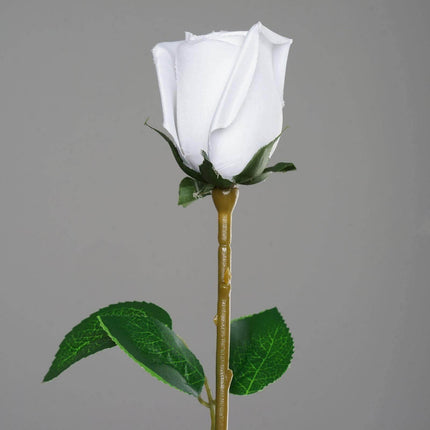 Très Elite 31" White Long Stem Artificial Silk Roses - 24 Pcs, Realist