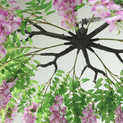 AliKopy 55" Lavender Lilac Wisteria Vine Canopy - Interchangeable Bran