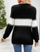 Colorful Patchwork Turtle Neck Jumper - Trendy Must-Have for Women's Winter Wardrobe