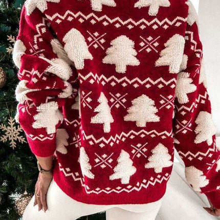 Chic Winter Knit Pullover with Trendy Drop Sleeves for Women