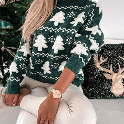 Chic Winter Knit Pullover with Trendy Drop Sleeves for Women