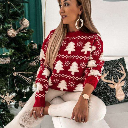 Chic Winter Knit Pullover with Trendy Drop Sleeves for Women