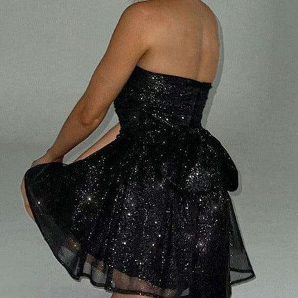 Chic Sleeveless Wrap Dress with Trendy Dropped Shoulder Design