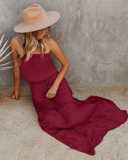 Chic Backless Lace Maxi Dress for Fashion-Forward Women