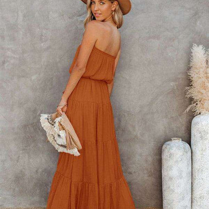 Chic Backless Lace Maxi Dress for Fashion-Forward Women