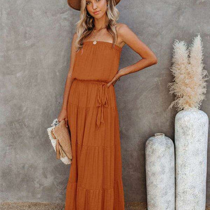 Chic Backless Lace Maxi Dress for Fashion-Forward Women