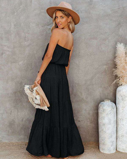 Chic Backless Lace Maxi Dress for Fashion-Forward Women