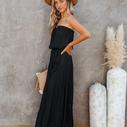 Chic Backless Lace Maxi Dress for Fashion-Forward Women