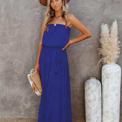 Chic Backless Lace Maxi Dress for Fashion-Forward Women