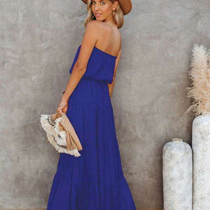 Chic Backless Lace Maxi Dress for Fashion-Forward Women