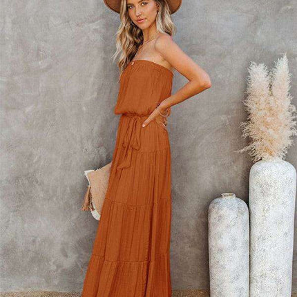 Chic Backless Lace Maxi Dress for Fashion-Forward Women