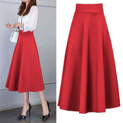 women's waist all-match mid-length skirt - Très Elite