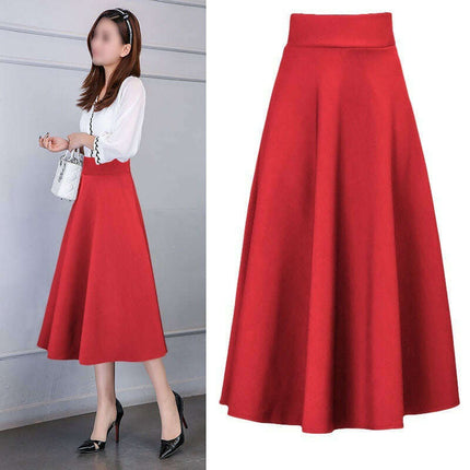 women's waist all-match mid-length skirt - Très Elite