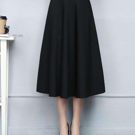 women's waist all-match mid-length skirt - Très Elite