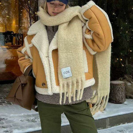 Soft Touch Women's Lambswool Plush Jacket - Relaxed Fit