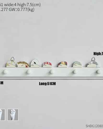 Sleek Wooden Key Holder - Stylish Rack for Organized Entryways