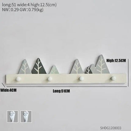 Sleek Wooden Key Holder - Stylish Rack for Organized Entryways