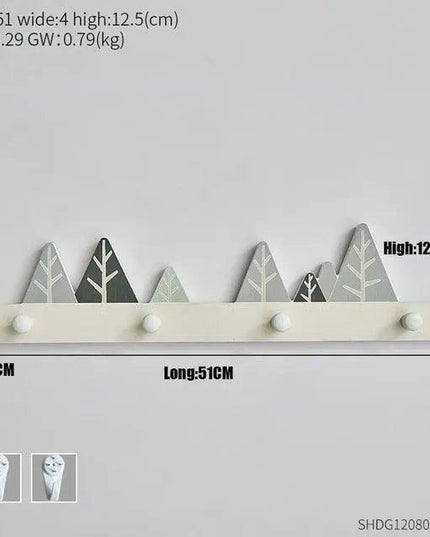 Sleek Wooden Key Holder - Stylish Rack for Organized Entryways