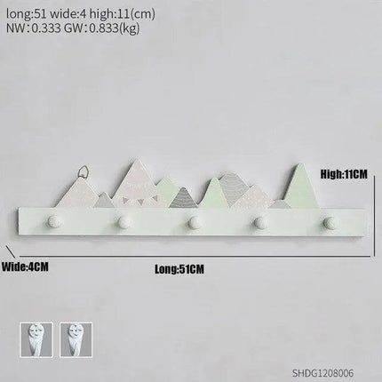 Sleek Wooden Key Holder - Stylish Rack for Organized Entryways