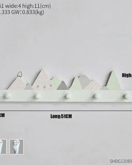 Sleek Wooden Key Holder - Stylish Rack for Organized Entryways