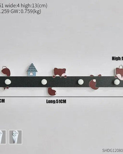 Sleek Wooden Key Holder - Stylish Rack for Organized Entryways