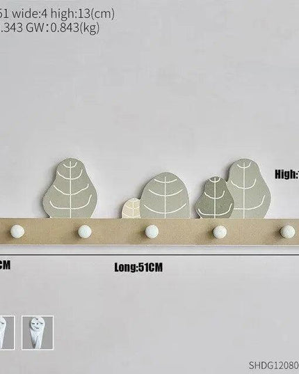 Sleek Wooden Key Holder - Stylish Rack for Organized Entryways