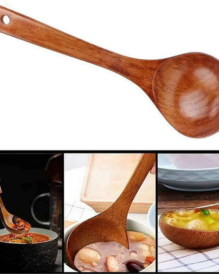 Artisan-Made Wooden Ladle Spoon for Gourmet Cooking