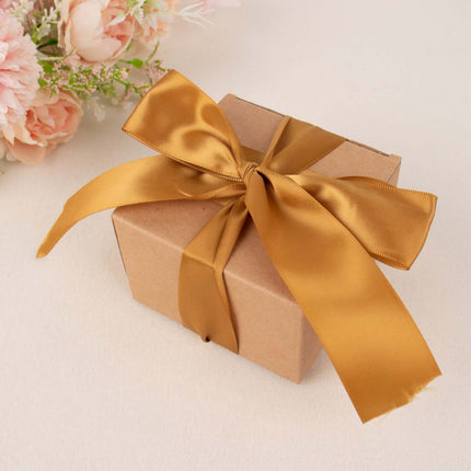 AliKopy 50 Yards 1.5" Gold Satin Ribbon - Decorative & Durable Design
