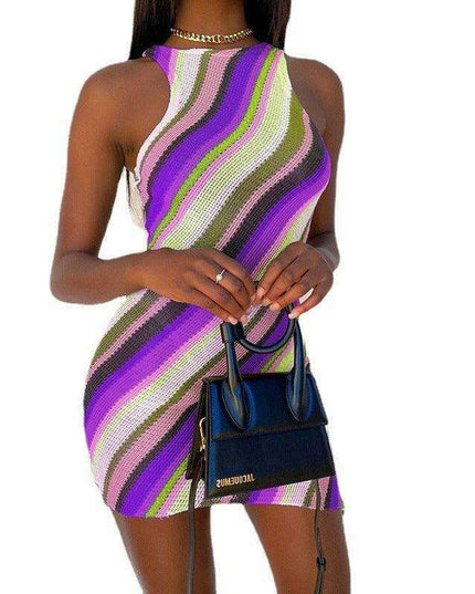 Colorful Bohemian Striped Dress - Essential Summer Wear for Women