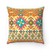 Yellow Reversible Tribal Accent Pillow Bundle with Cushion Insert