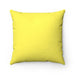 Reversible Yellow Tuscany Decorative Pillow with Insert
