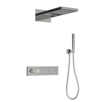 Concealed Brass Thermostatic Shower Set with LED Display