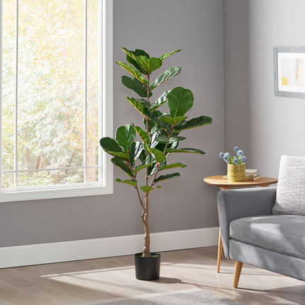 Room and Decor 150Cm Artificial Fiddle Leaf Fig Tree - Realistic Desig