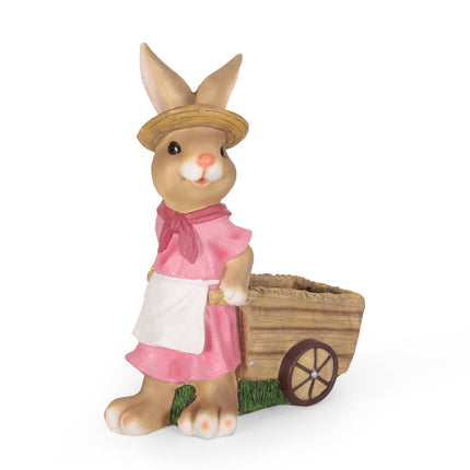 Room & Decor Mgo Rabbit Planter - Pink, Durable Magnesium Oxide