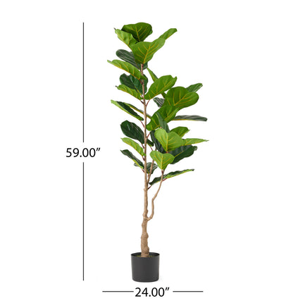 Room and Decor 150Cm Artificial Fiddle Leaf Fig Tree - Realistic Desig