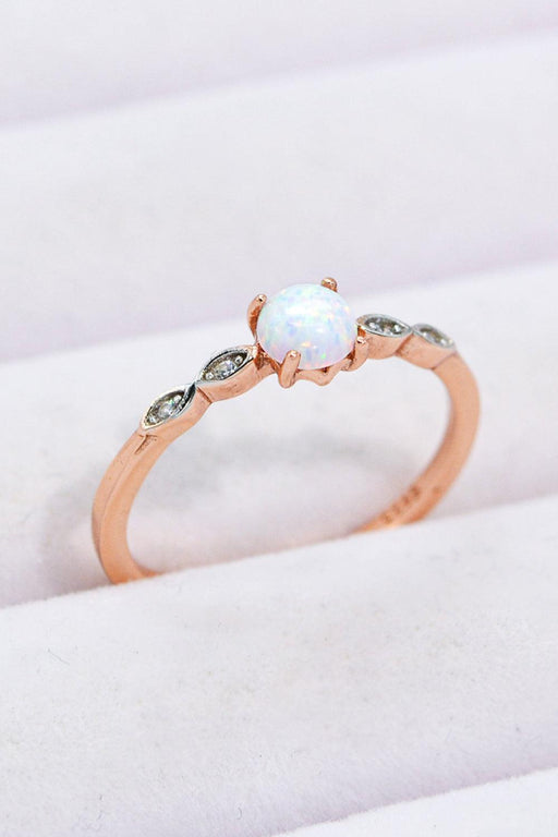 Opal and Platinum Ring: Exquisite Simplicity for Timeless Charm