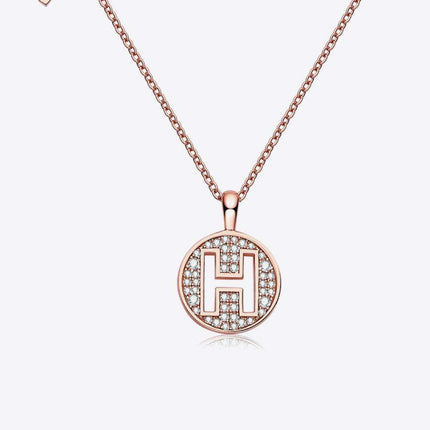Radiant Moissanite Gemstone Pendant Necklace - Opulent Sterling Silver & 18K Rose Gold
