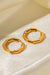18K Gold-Plated Geometric Stainless Steel Earrings