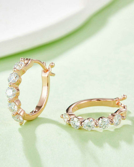 Opulent 1 Carat Lab-Diamond Sterling Silver Earrings - Platinum, Gold, or Rose Gold Plated