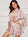 Elegant Charm | Women's Silky Robe Loungewear Nightgown