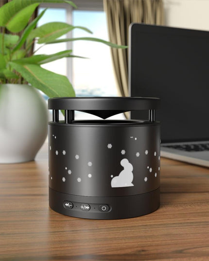 Aluminum Bluetooth Speaker with Integrated Wireless Charging Pad