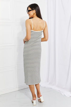 HYFVE One to Remember Striped Sleeveless Midi Dress-Trendsi-Multicolor-S-Très Elite