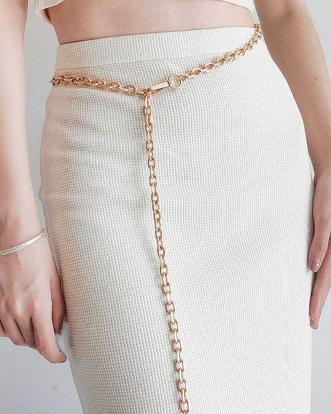 Chic Iron Chain Waist Belt - Premium Accessory for Fashion-Forward Looks