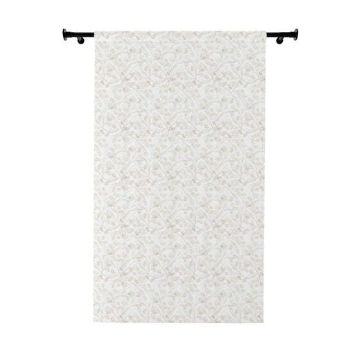 Maison d'Elite Floral Dry Lunaria Window Curtains | Blackout Polyester | 50" x 84"