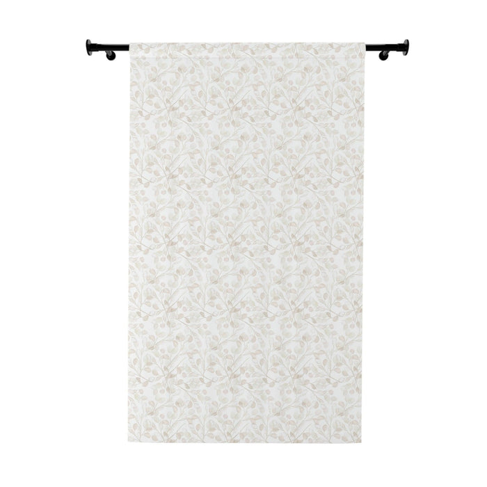 Elegant Lunaria Customizable Blackout Floral Curtains - Premium Polyester Drapes - 50" x 84"