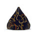 Elegant Golden Chain Bean Bag Chair Cover - Premium Edition