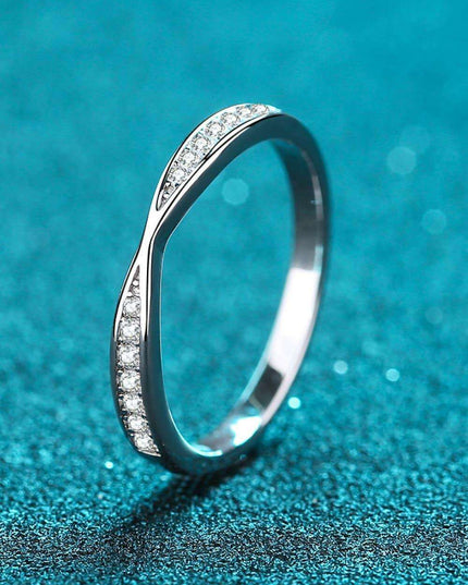 Timeless Elegance: Sterling Silver Lab-Created Diamond Ring for Effortless Chic